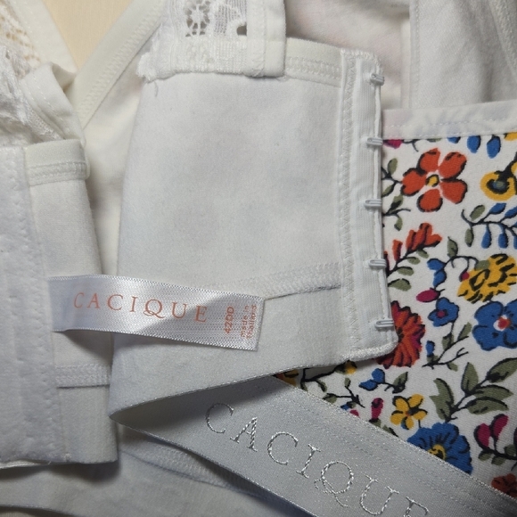 Cacique Multicolor Summery Floral Bralette Size 42DD - Picture 5 of 6